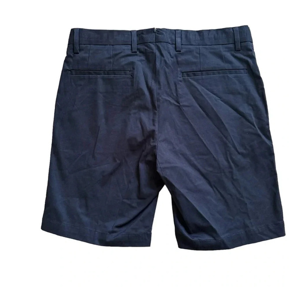 Bugatchi Black Shorts Flat Cotton Size 30 Mens Chino NWT - Picture 2 of 12
